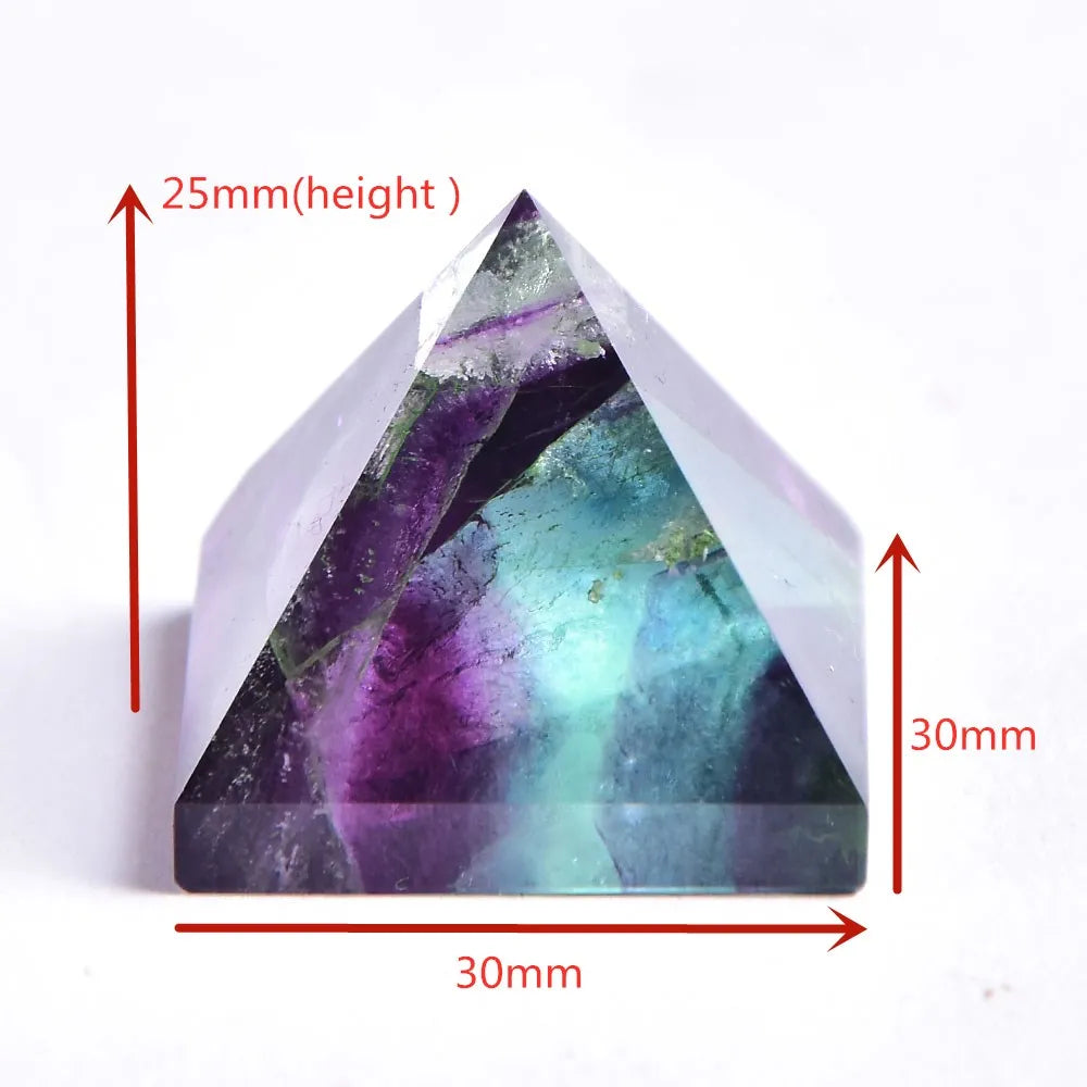 Natural Crystal Pyramid Fluorite Quartz  and other Healing Stone varaiety  Home Decor Handmade small shapes