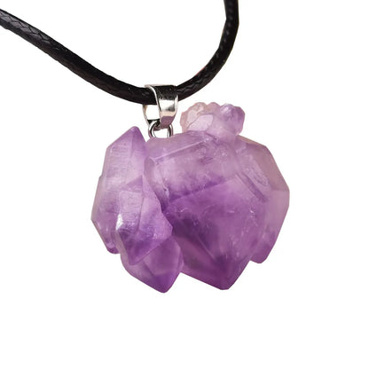 Natural Amethyst Fashion Pendant Raw Crystals jewelry