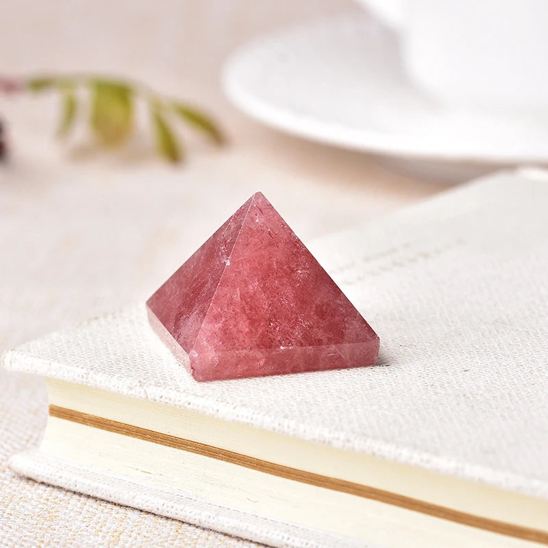 Natural Crystal Pyramid Fluorite Quartz  and other Healing Stone varaiety  Home Decor Handmade small shapes