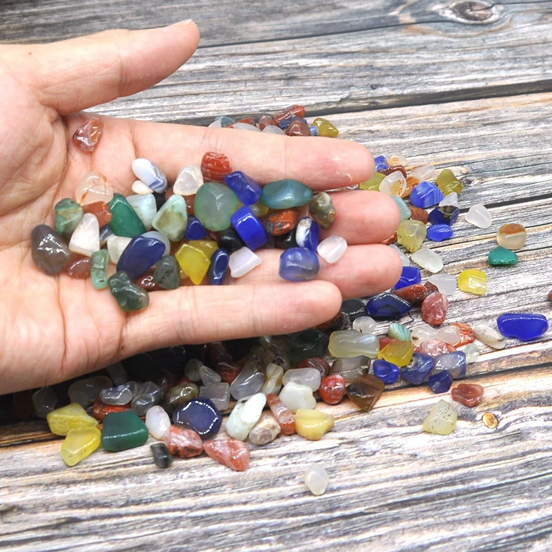 Small Natural Colour Agate Stones And Crystals Gravel  Healing Energy