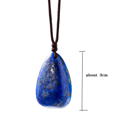 Natural Lapis Lazuli Stone Pendant Healing Gemstone  Jewelry