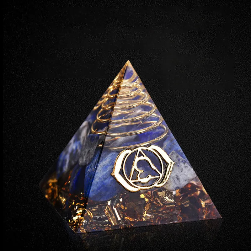 Energy Generator Orgone Pyramid Crystals  Ornaments Crafts Office Decor