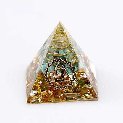 Energy Generator Orgone Pyramid Crystals  Ornaments Crafts Office Decor