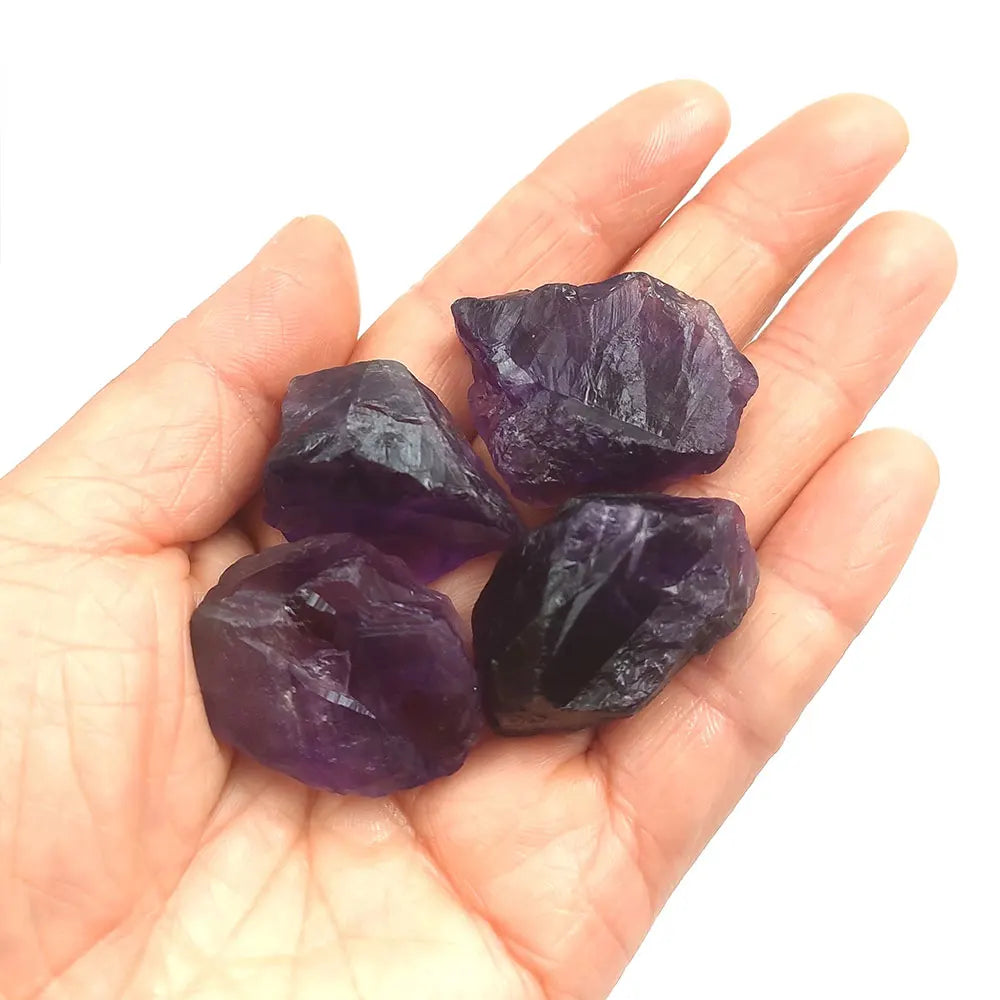 Natural Rough  Stone Purple  Home Decoration