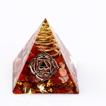 Energy Generator Orgone Pyramid Crystals  Ornaments Crafts Office Decor